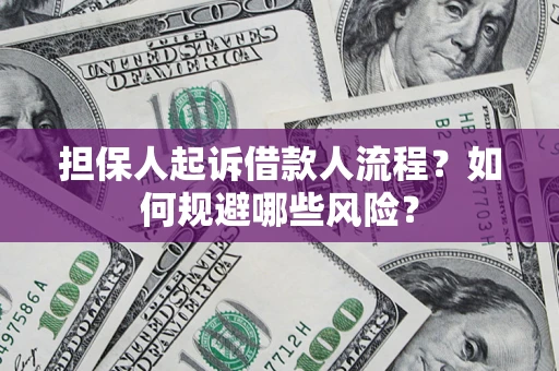 济南担保人起诉借款人流程？如何规避哪些风险？